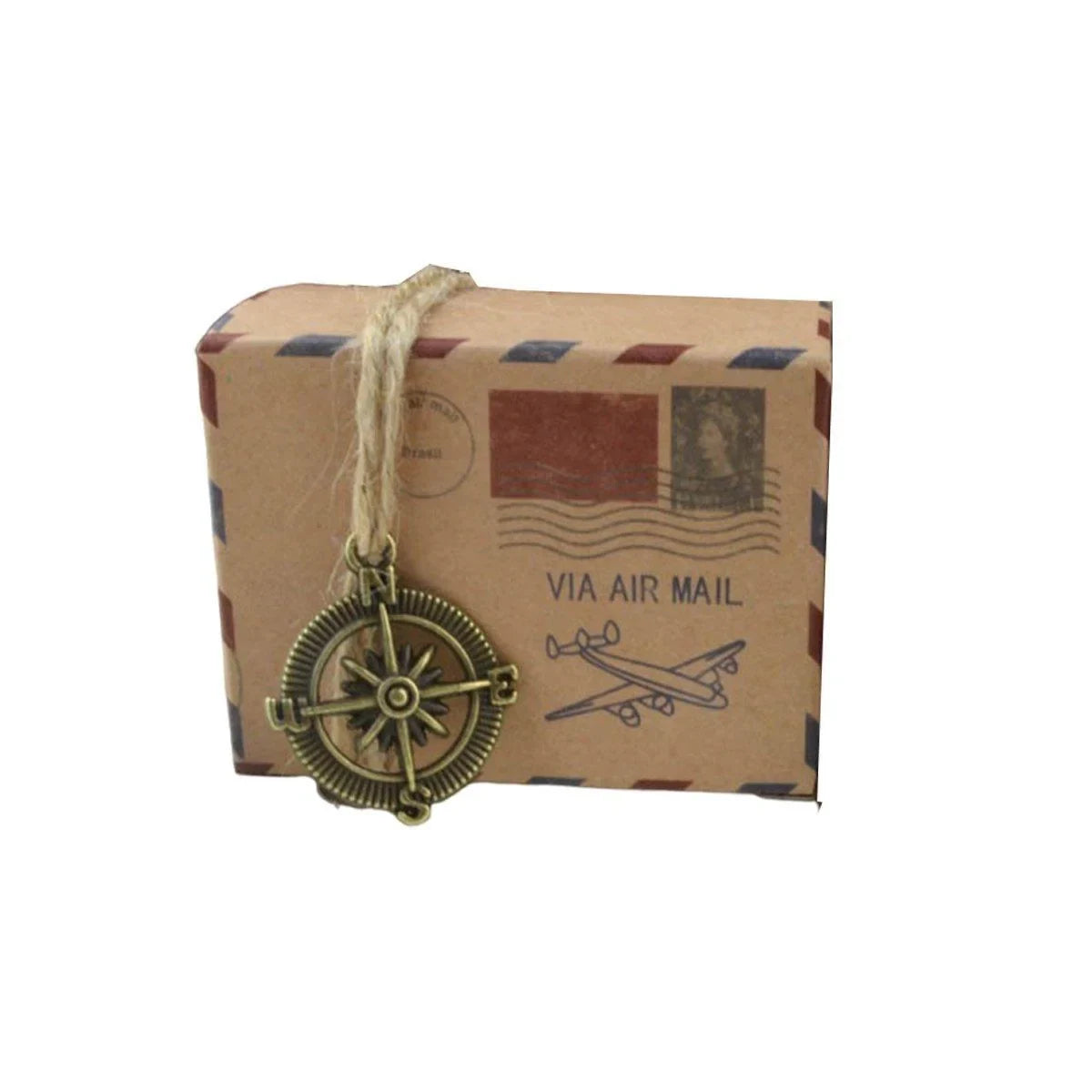 50PCS Mailing Themed Candy Box Durable Kraft Paper