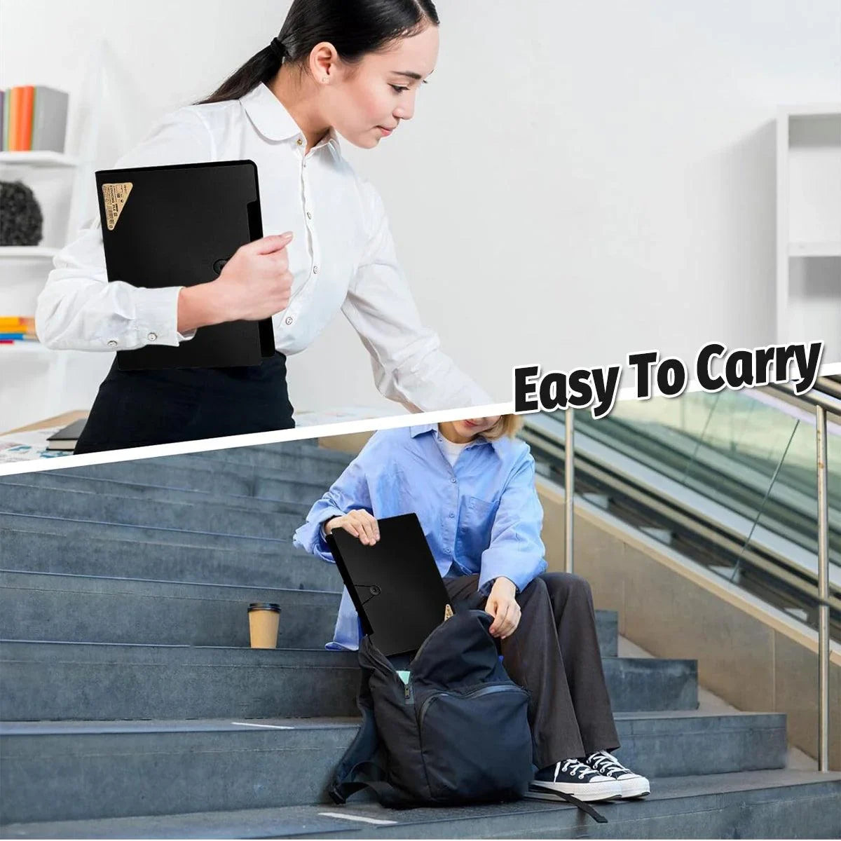 File Folder Organizer Bag Document Holder 8Cell