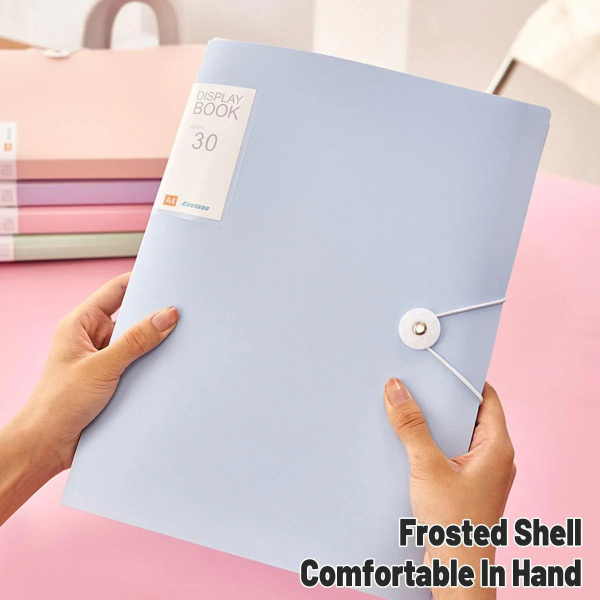 A4 Folder Transparent Multi Layer Document Bag 5PCS