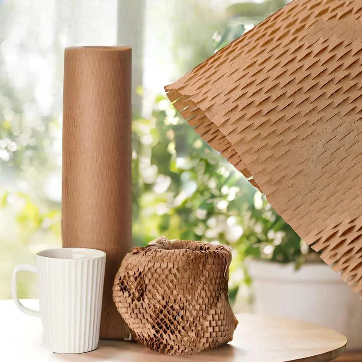 Honeycomb Kraft Paper Roll Shockproof Cushioning 1Roll