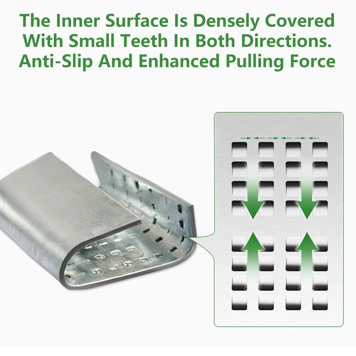 Metal Packing Buckle Iron Strapping Clip 240PCS