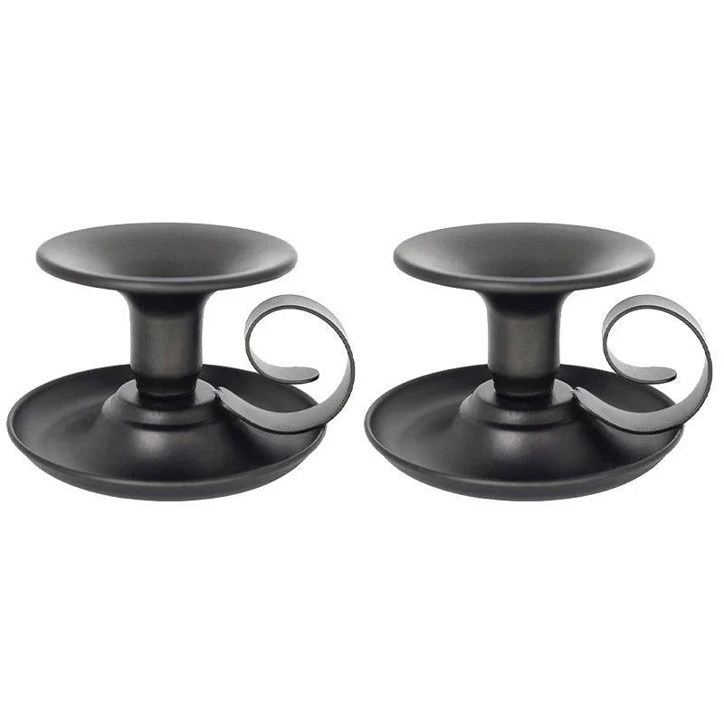European Iron Candle Holders Decorative Lighting 2PCS