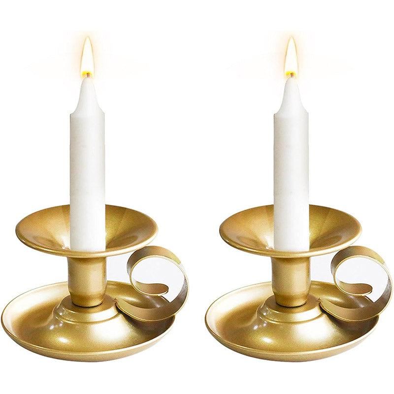 European Iron Candle Holders Decorative Lighting 2PCS