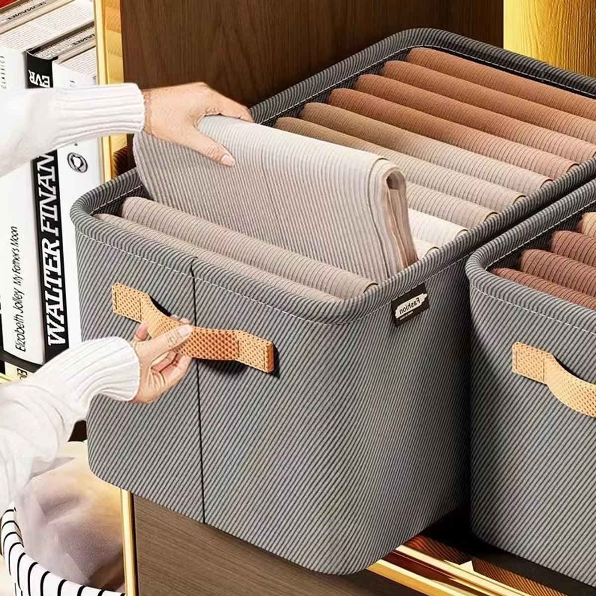 Clothes Storage Box Fabric Organizer 3PCS