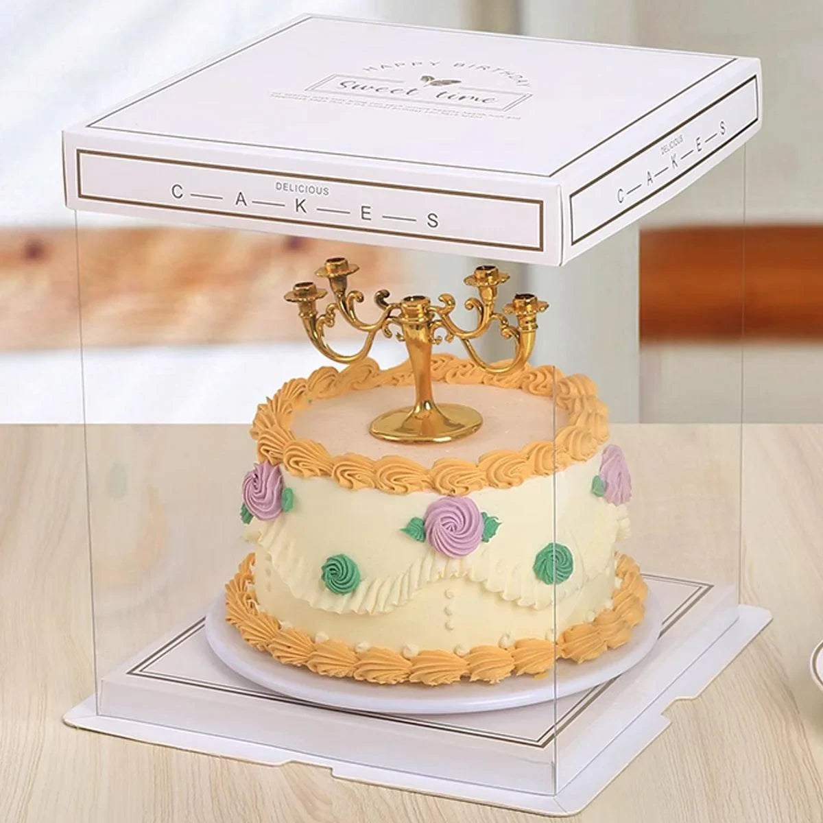 Clear Cake Food Packaging Box 10PCS