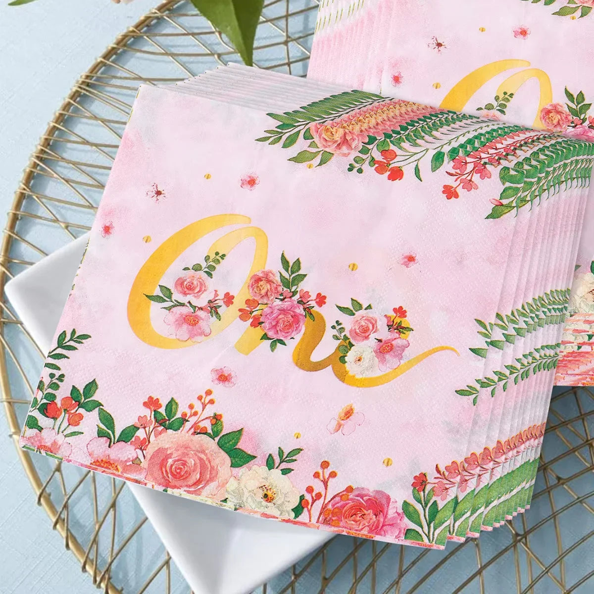 1-year-old Birthday Party Paper Plate Tableware 1Set