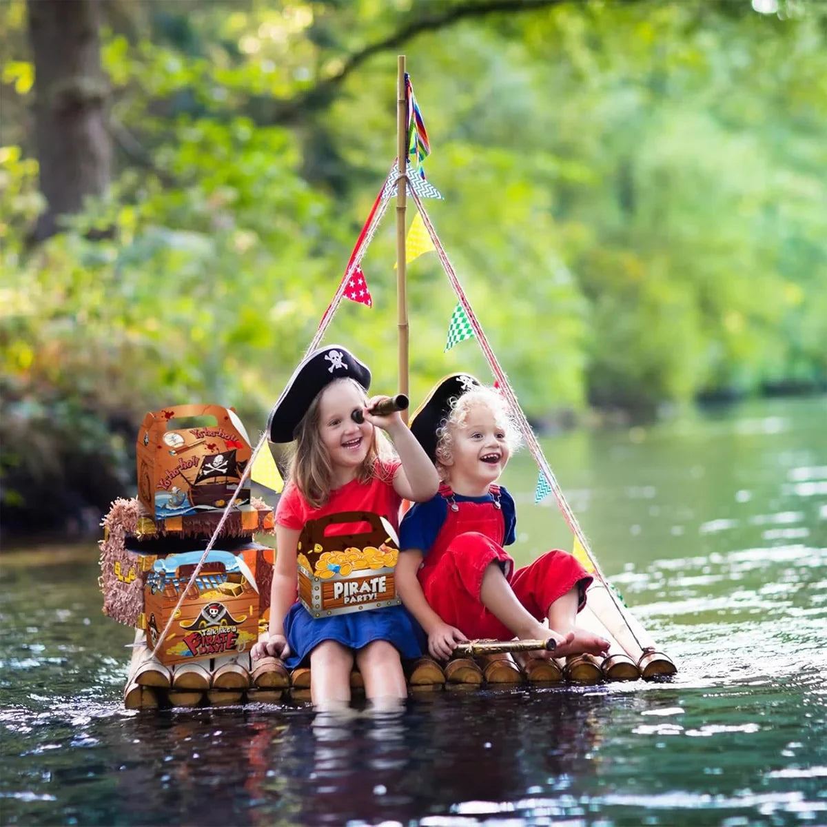 Pirate Theme Party Carton Candy Box Gift Box 12PCS