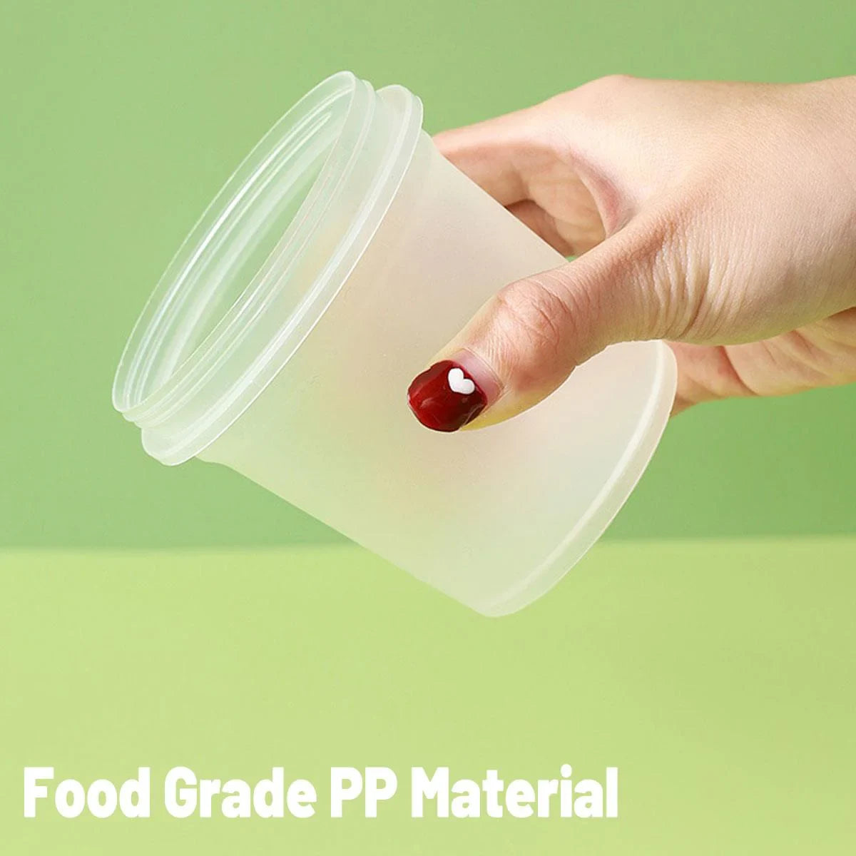 Dessert Packing Boxes Clear Takeout Cup Containers 50PCS