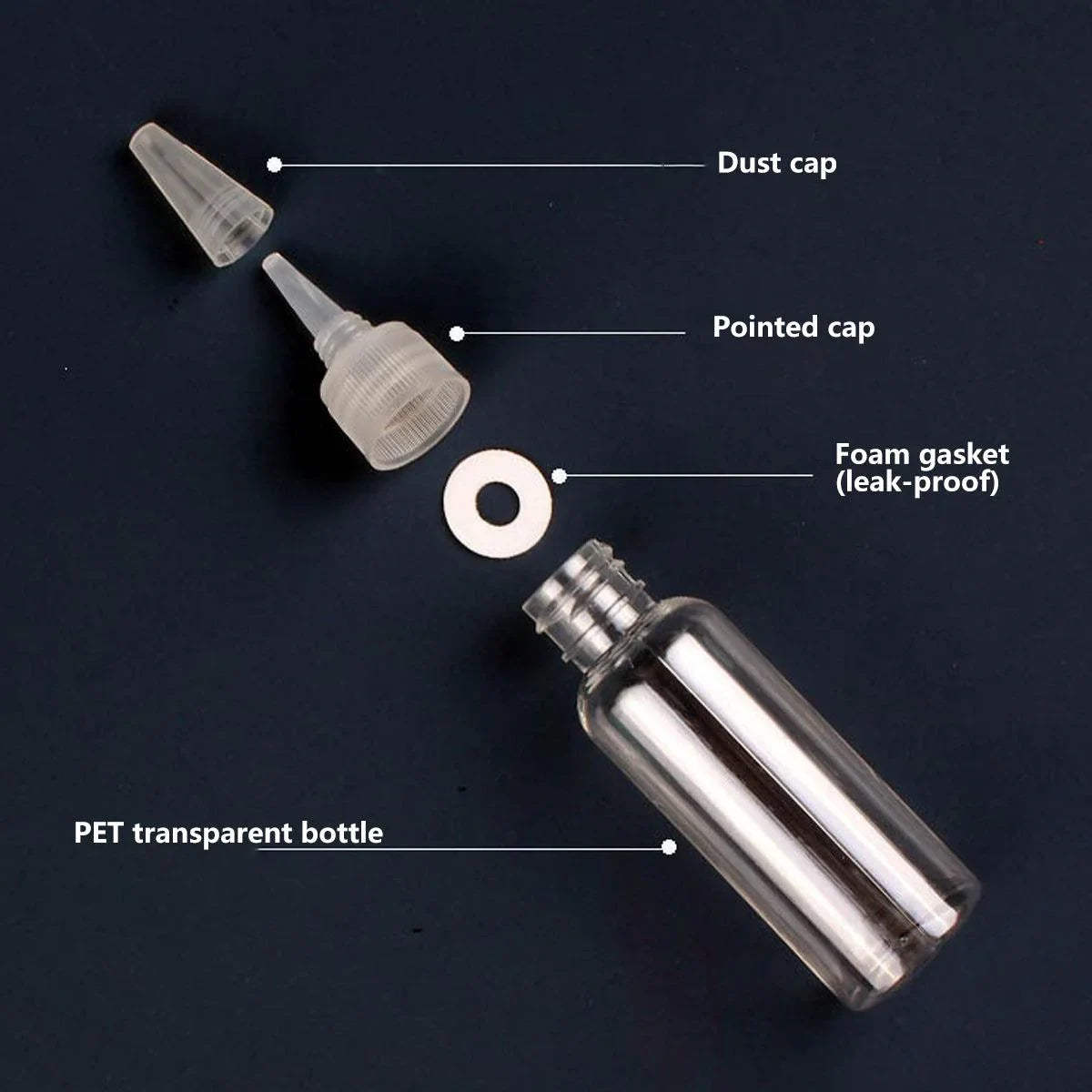 Plastic Bottles Squeeze Dispensing Bottle 100PCS