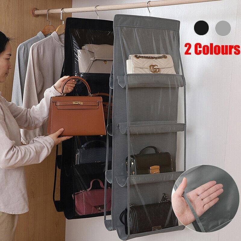 8 Pockets Double-sided Handbag Organizer 1PC 2Colours - Discount Packaging Warehouse