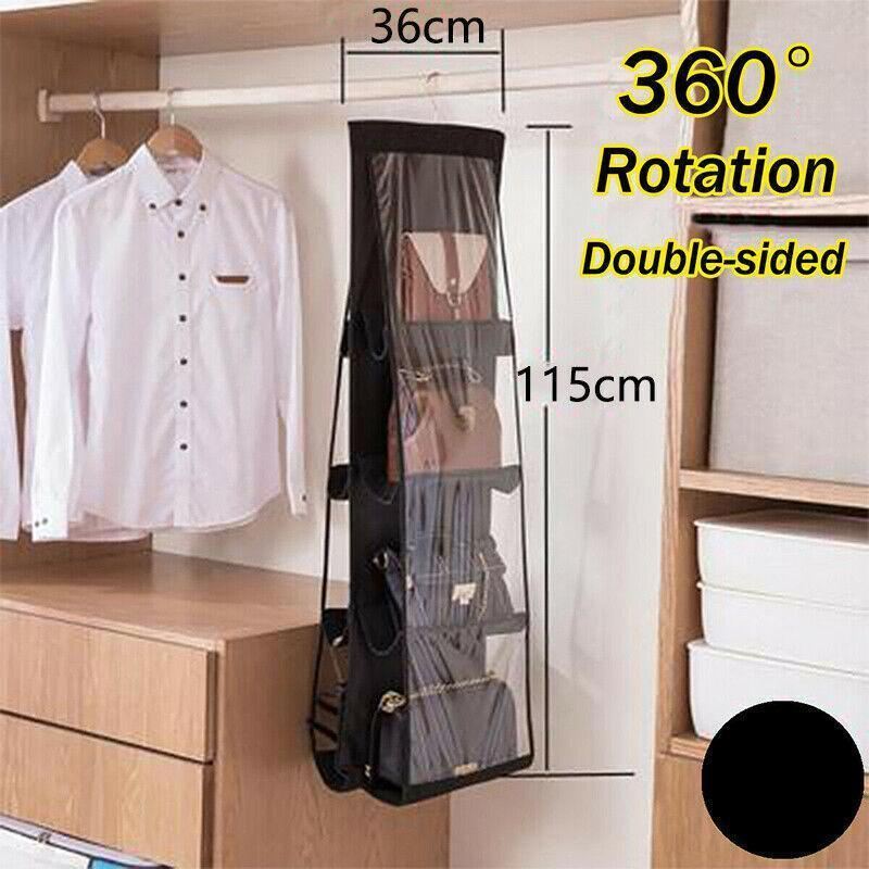 8 Pockets Double-sided Handbag Organizer 1PC 2Colours - Discount Packaging Warehouse