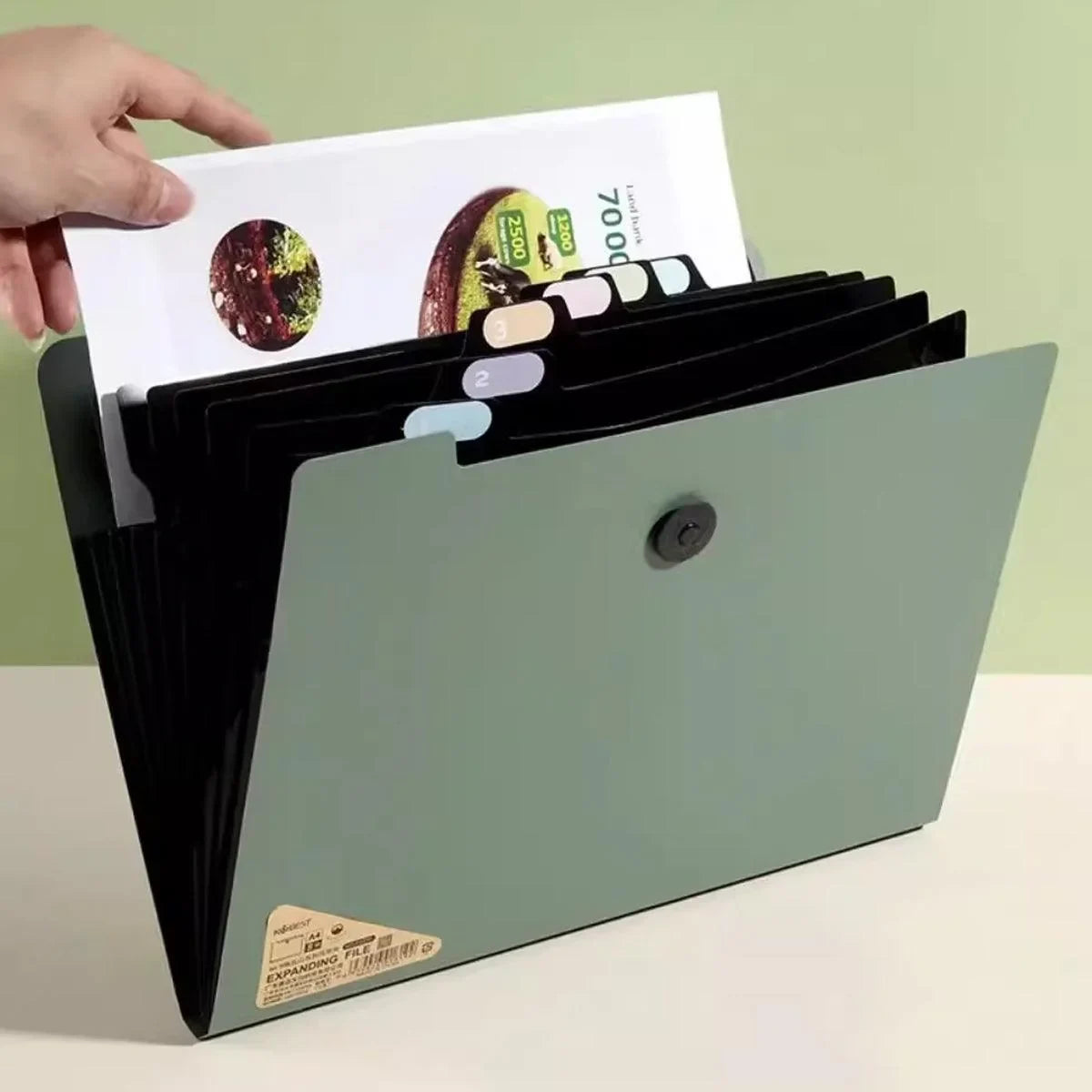 File Folder Organizer Bag Document Holder 8Cell