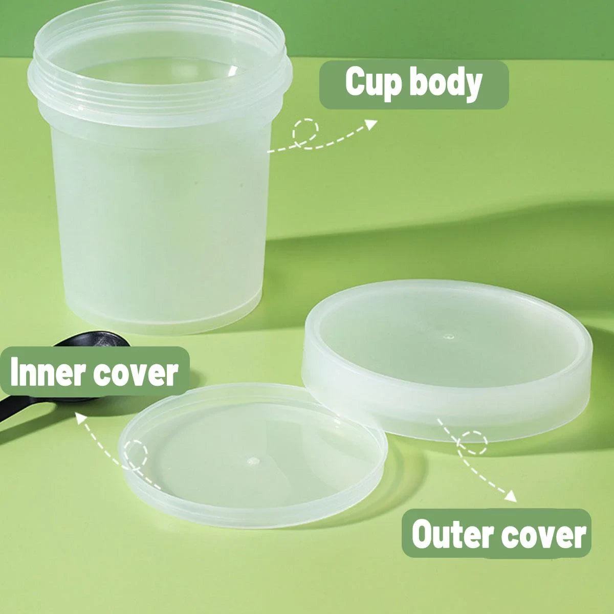 Dessert Packing Boxes Clear Takeout Cup Containers 50PCS