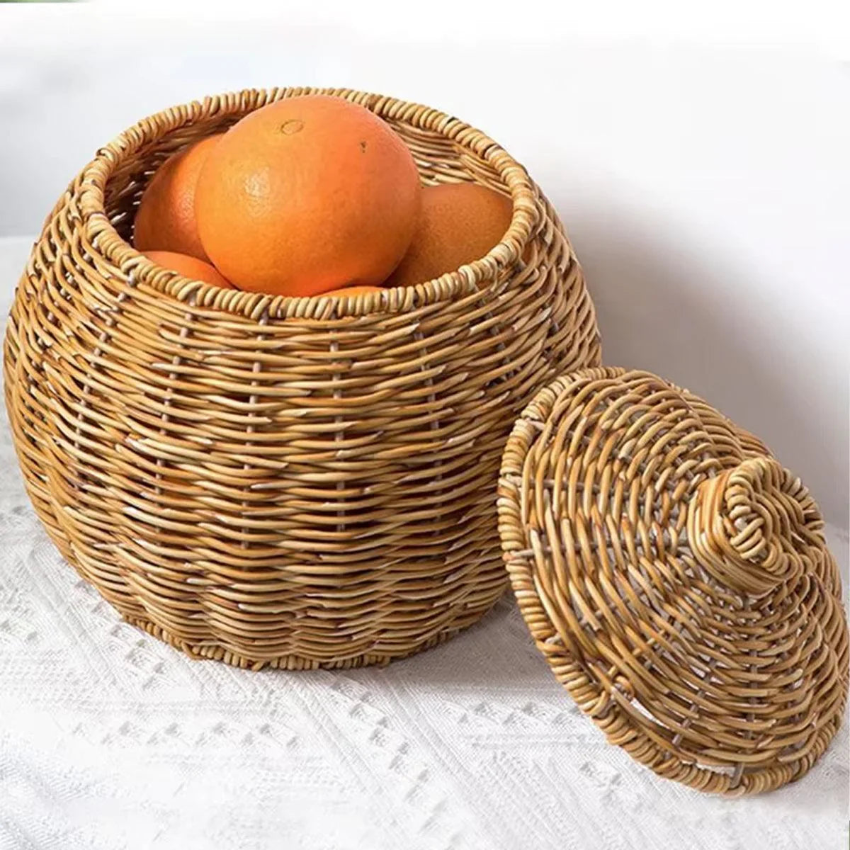 Hand Woven Basket Storage Container 2Styles