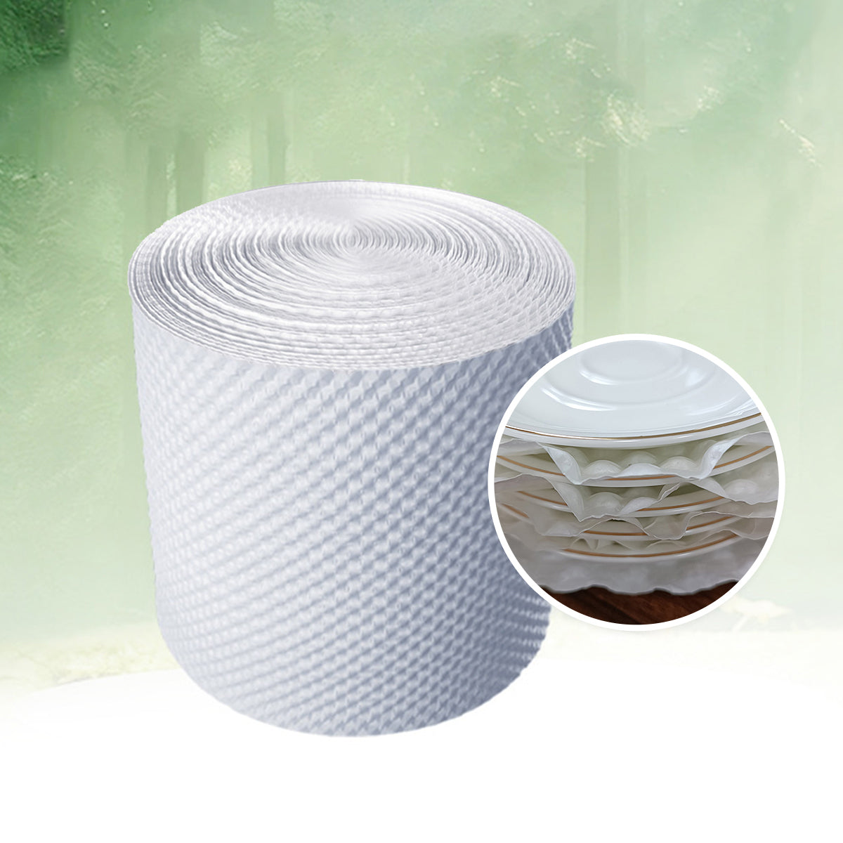 White Kraft Paper Roll Degradable Bubble Wrap Packaging
