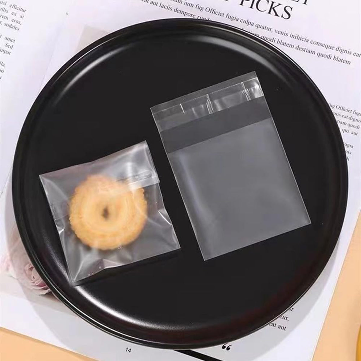 Clear Plastic Self Adhesive Candy Packaging Bags 100PCS