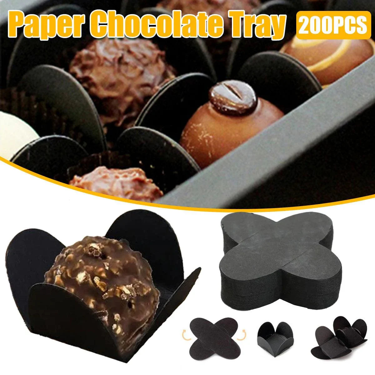 Food-Grade Paper Folding Display Trays 200PCS