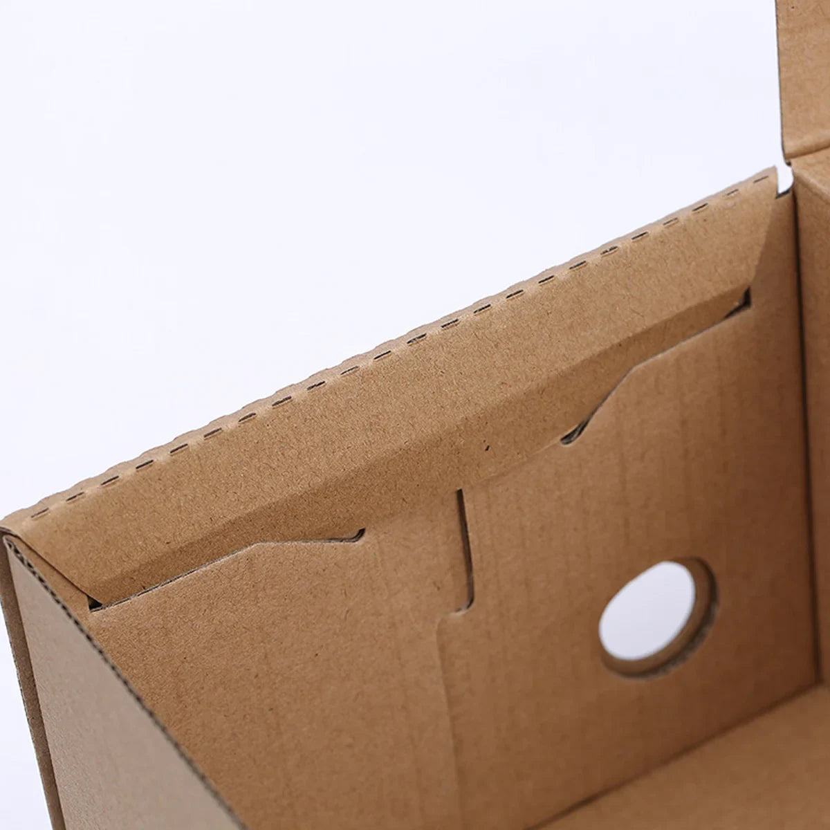 20pcs Kraft Paper Shoe Boxes Clamshell Storage Organizer