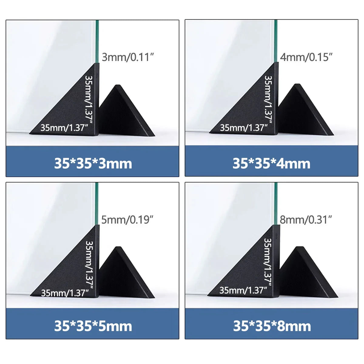 200pcs Plastic Glass Corner Protectors for Anti-Collision