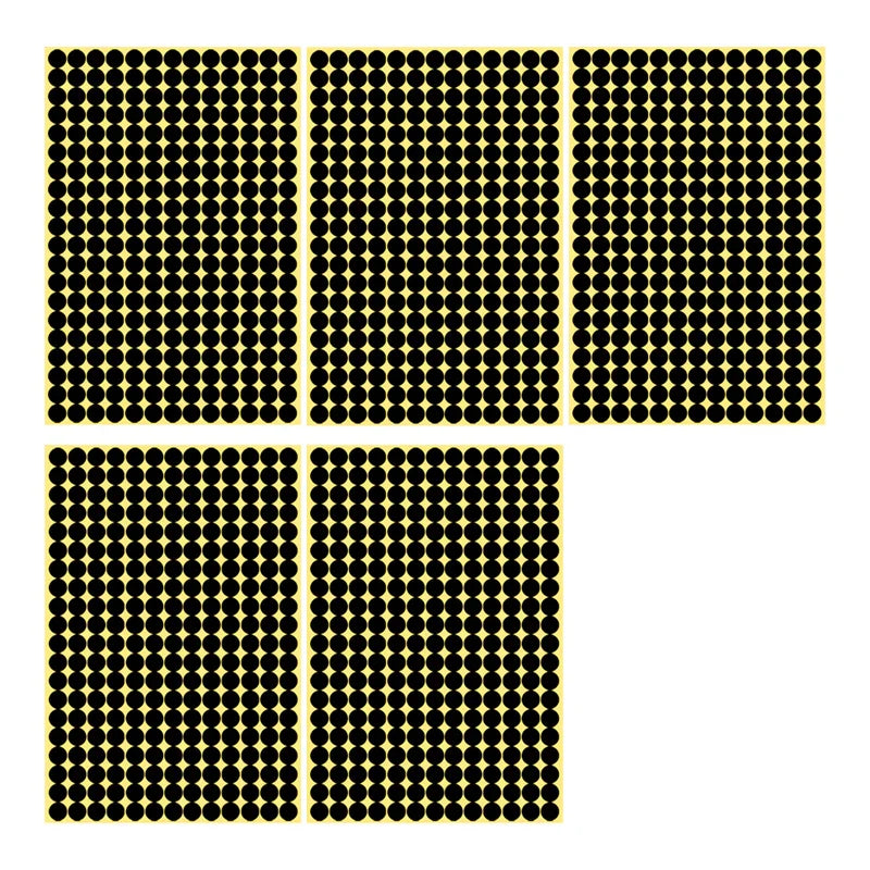 8/13/25/50mm Round Sticker Dots Adhesive Labels Neutral