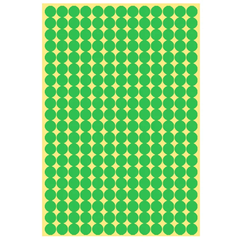 8/13/25/50mm Round Sticker Dots Adhesive Labels Cool-toned