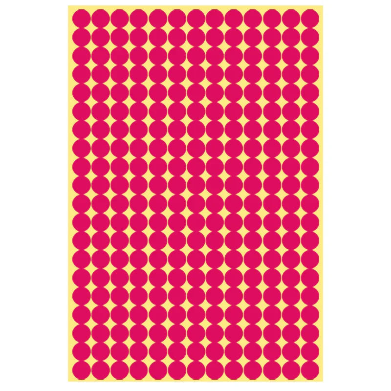 8/13/25/50mm Round Sticker Dots Adhesive Labels Warm-toned