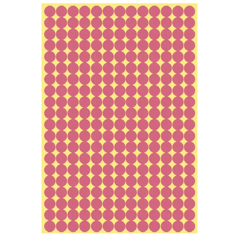 8/13/25/50mm Round Sticker Dots Adhesive Labels Warm-toned