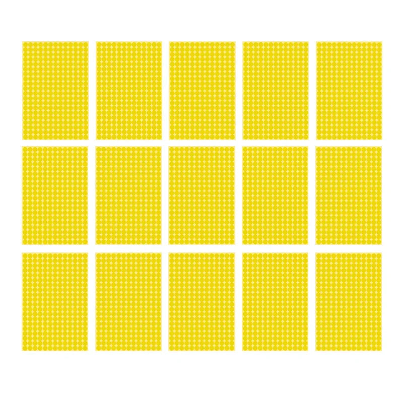 8/13/25/50mm Round Sticker Dots Adhesive Labels Warm-toned