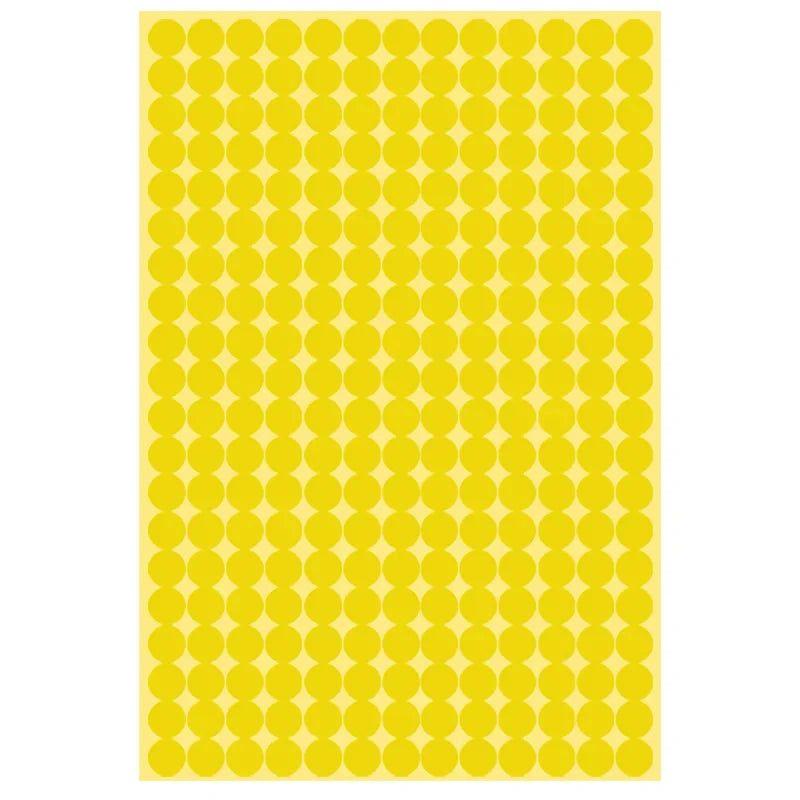 8/13/25/50mm Round Sticker Dots Adhesive Labels Warm-toned