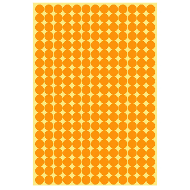 8/13/25/50mm Round Sticker Dots Adhesive Labels Warm-toned