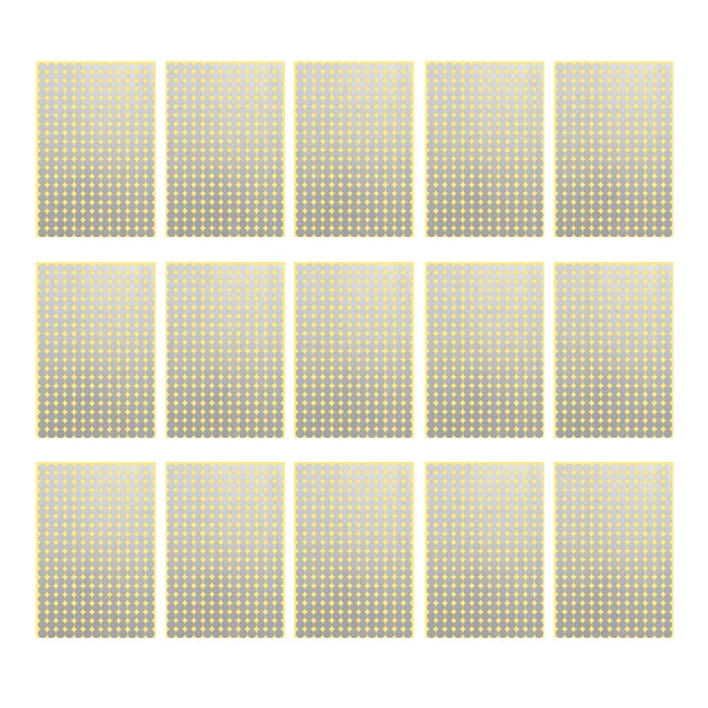8/13/25/50mm Round Sticker Dots Adhesive Labels Neutral