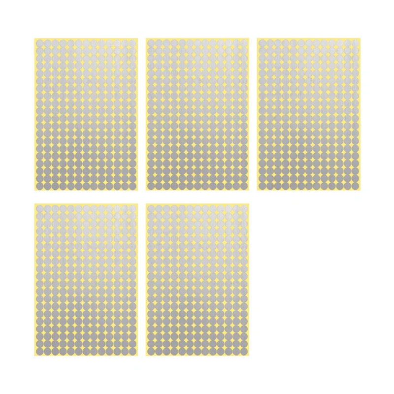 8/13/25/50mm Round Sticker Dots Adhesive Labels Neutral