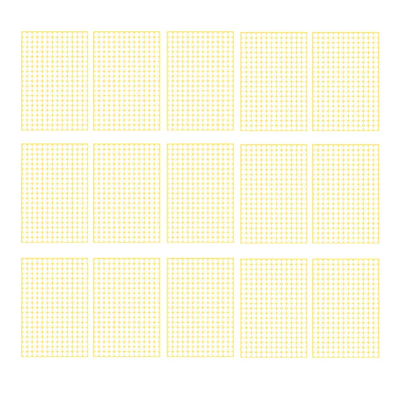 8/13/25/50mm Round Sticker Dots Adhesive Labels Neutral