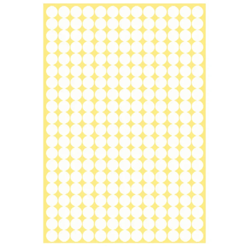 8/13/25/50mm Round Sticker Dots Adhesive Labels Neutral