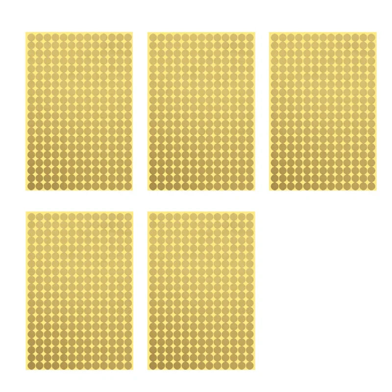 8/13/25/50mm Round Sticker Dots Adhesive Labels Neutral