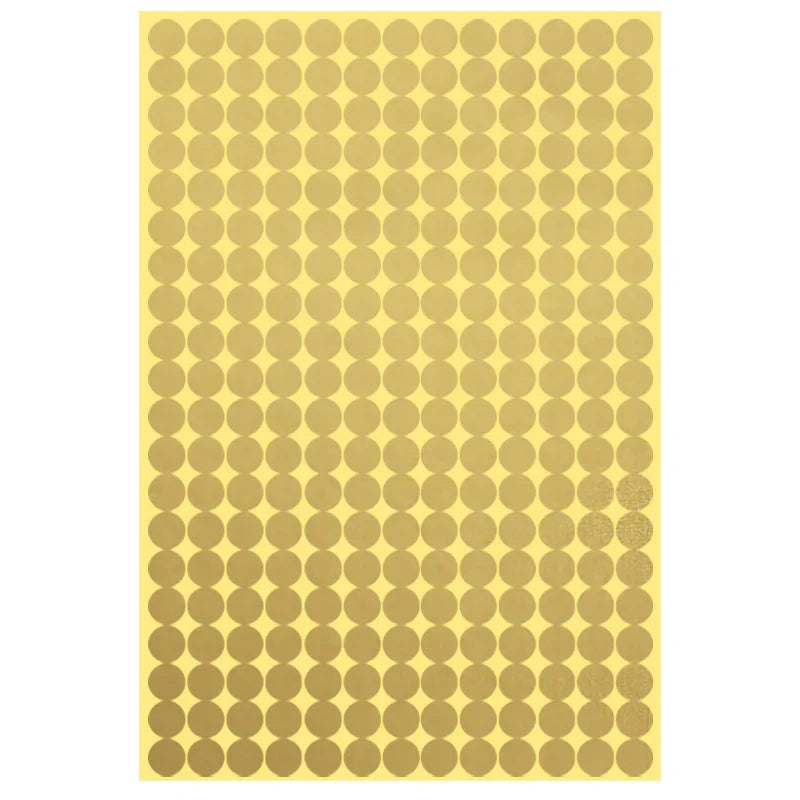 8/13/25/50mm Round Sticker Dots Adhesive Labels Neutral