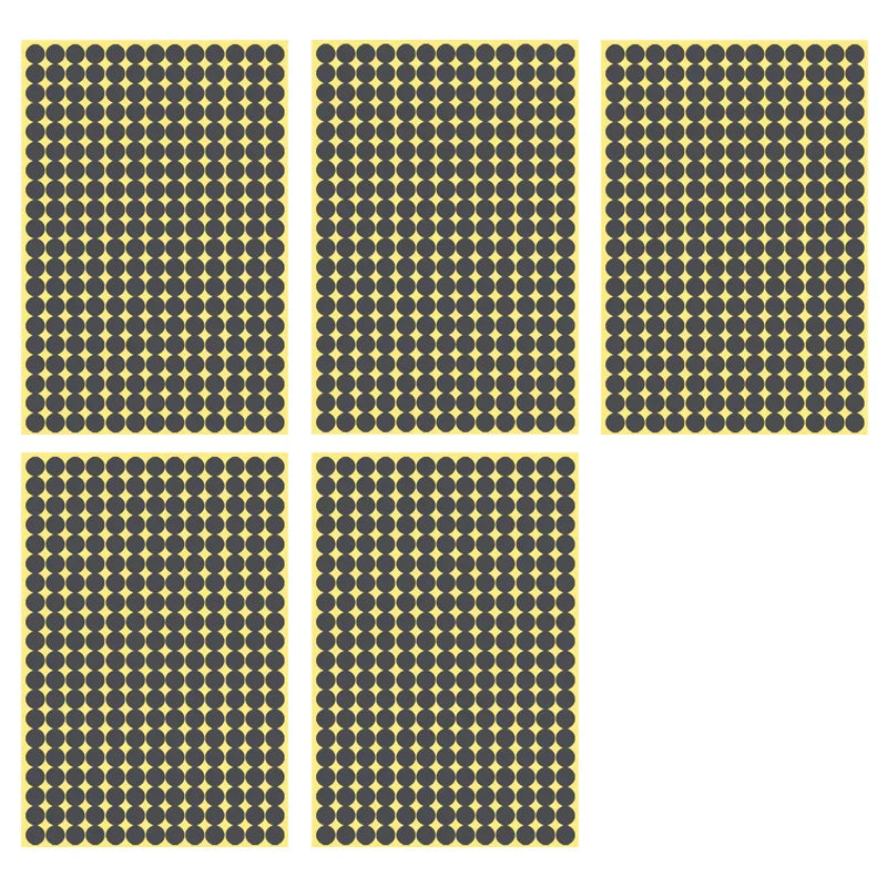 8/13/25/50mm Round Sticker Dots Adhesive Labels Neutral