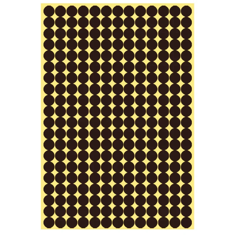 8/13/25/50mm Round Sticker Dots Adhesive Labels Neutral
