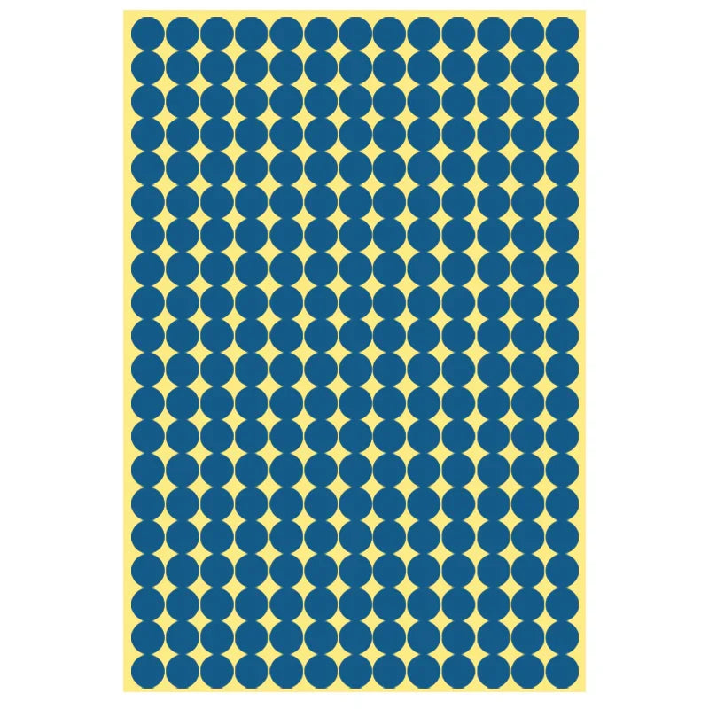 8/13/25/50mm Round Sticker Dots Adhesive Labels Cool-toned