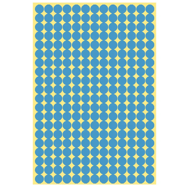 8/13/25/50mm Round Sticker Dots Adhesive Labels Cool-toned