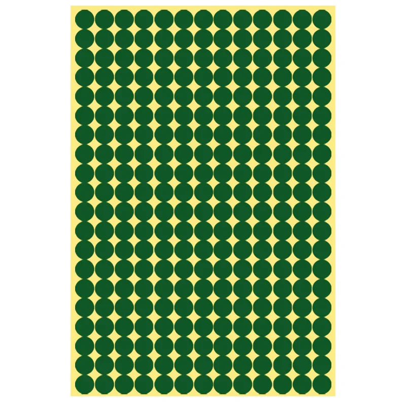8/13/25/50mm Round Sticker Dots Adhesive Labels Cool-toned