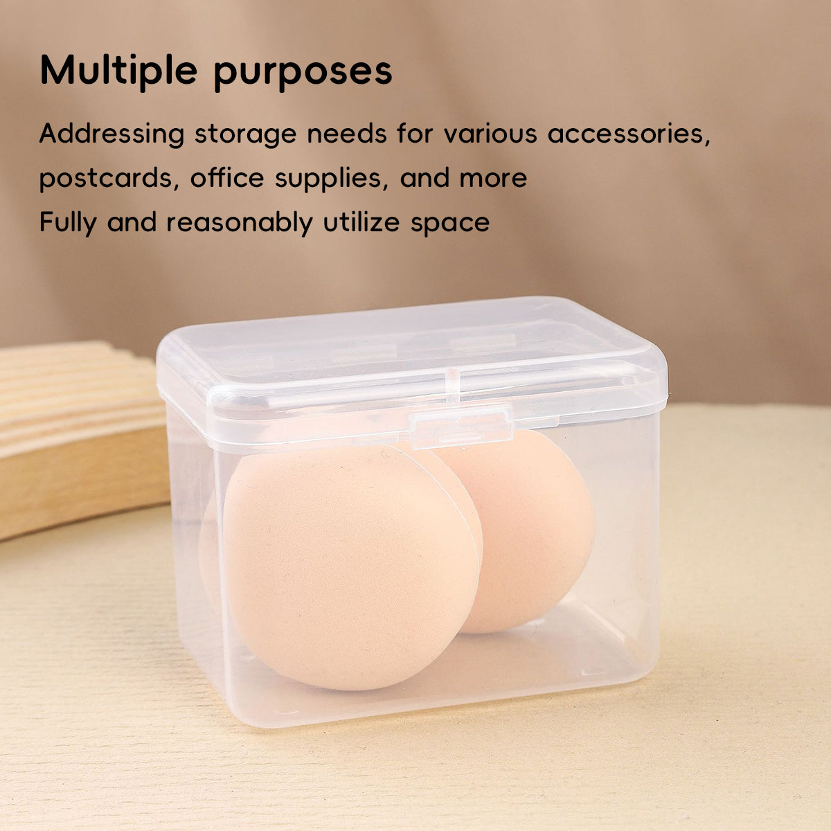 10PCS Mini Clear Plastic Storage Boxes Small Parts Organiser