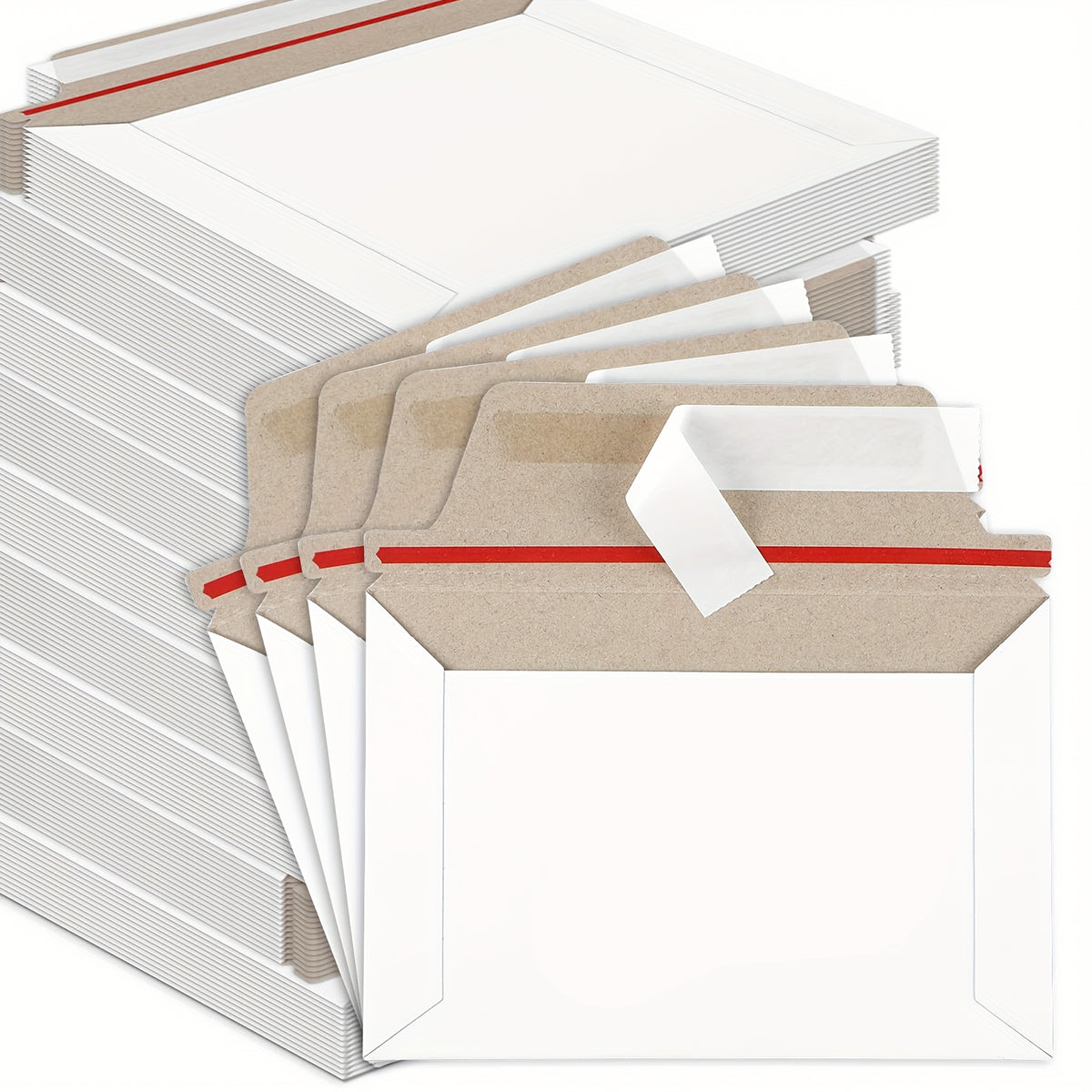 Self-Seal Mailing Envelopes 250g Thickened Cardstock Durable Document Bags
