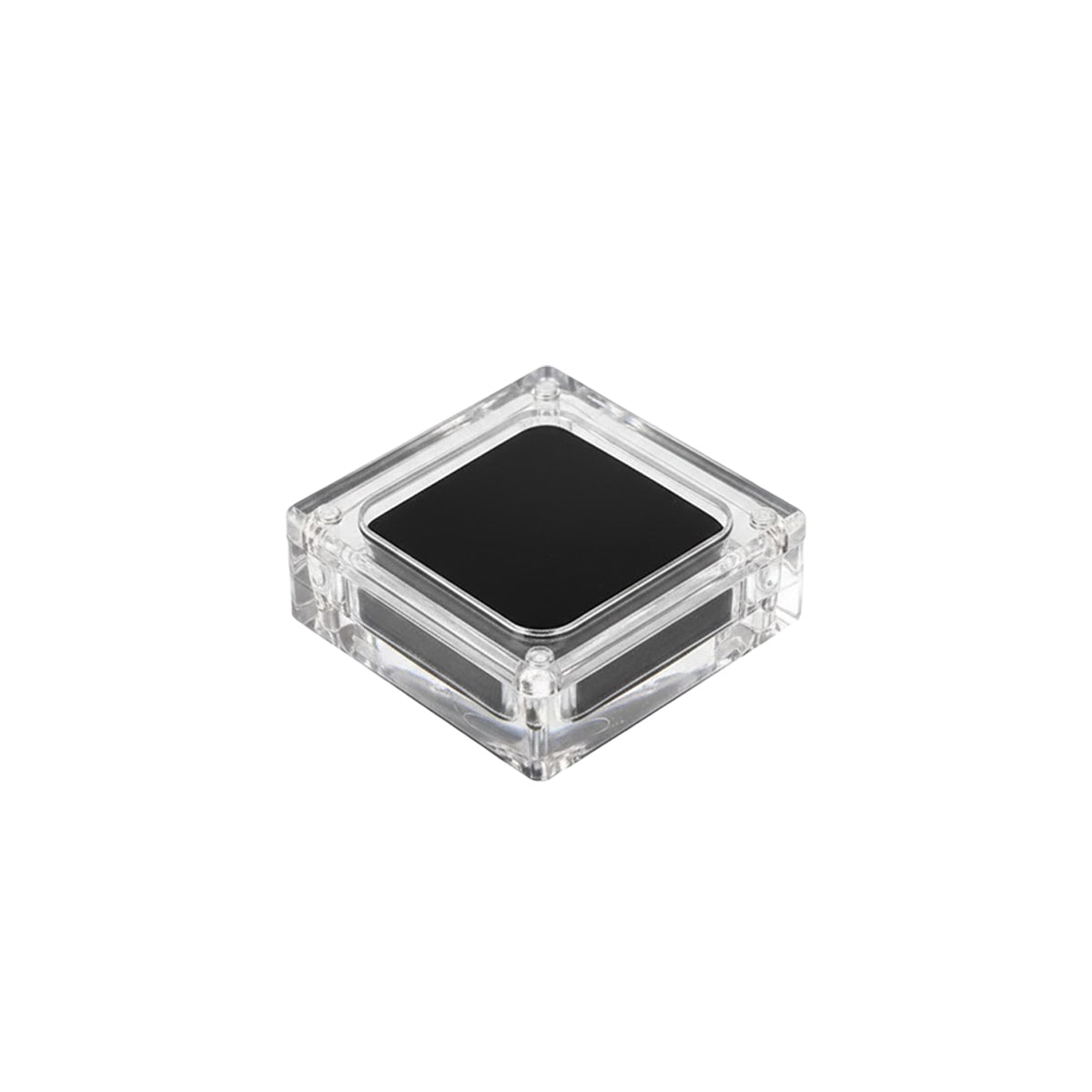 5PCS Acrylic Transparent Jewelry Display Case with Magnetic Cushion