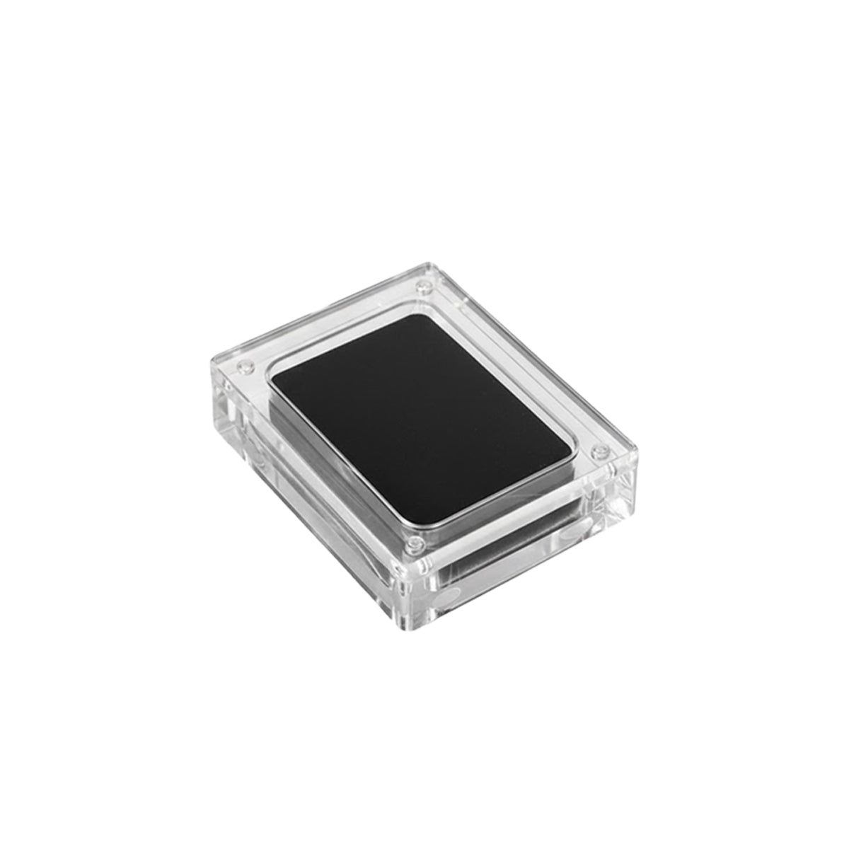 5PCS Acrylic Transparent Jewelry Display Case with Magnetic Cushion