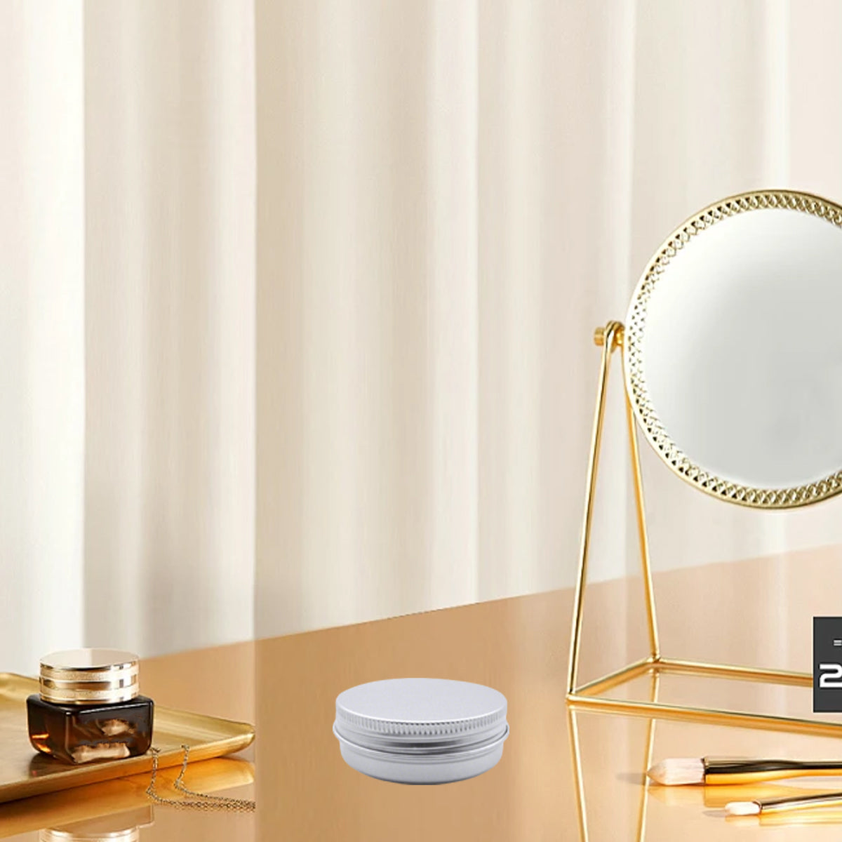 Threaded Round Aluminum Gift Box Packaging Case for Tea Candy Gifts