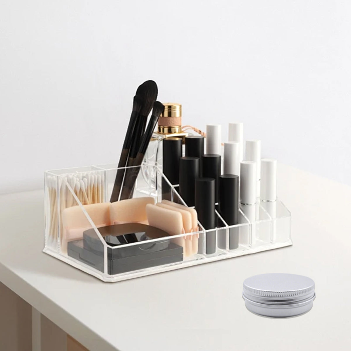 Threaded Round Aluminum Gift Box Packaging Case for Tea Candy Gifts