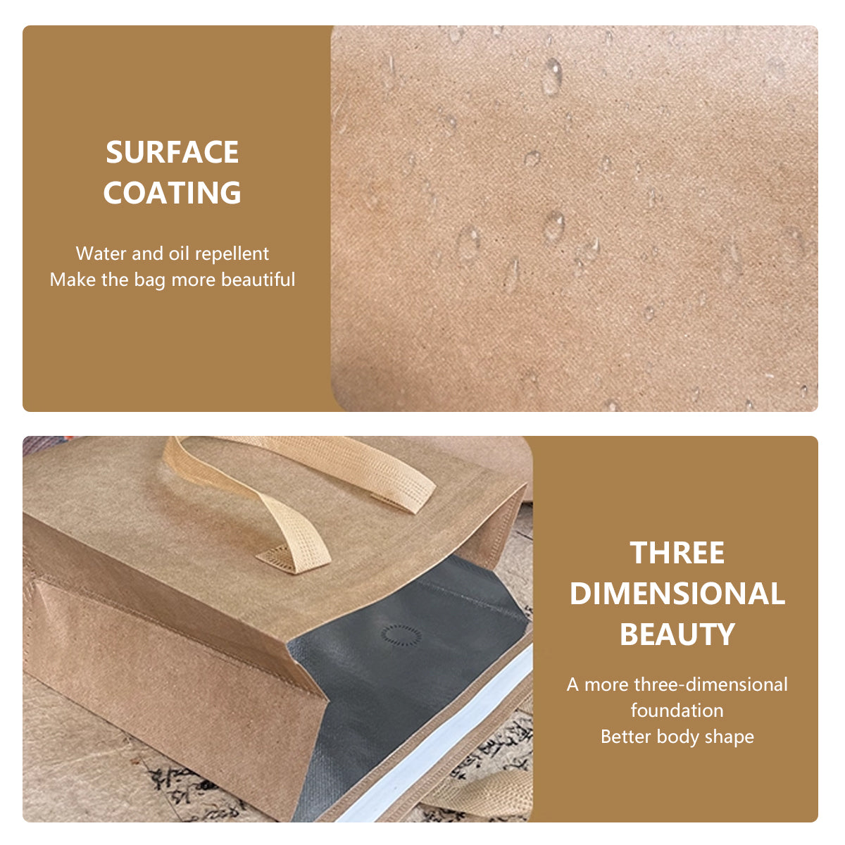 50PCS Thermal Insulated Takeaway Bags with Handles for Food Delivery