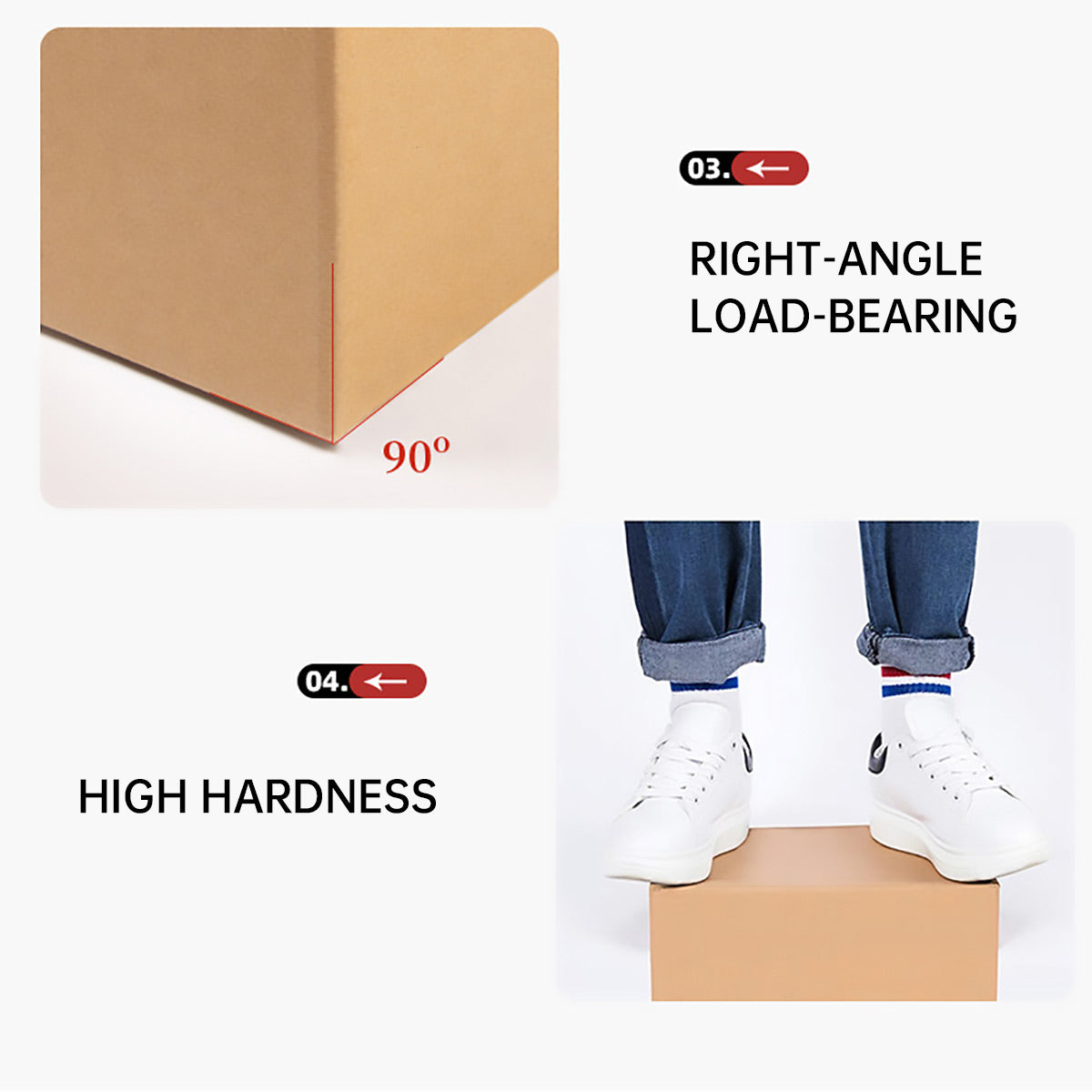 50PCS Long Strip Carton Shipping Boxes Sturdy Paper
