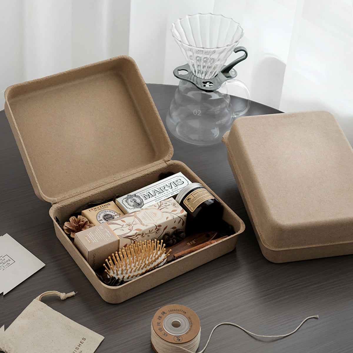 10PCS Eco Friendly Pulp Gift Boxes for Wedding Party Packaging